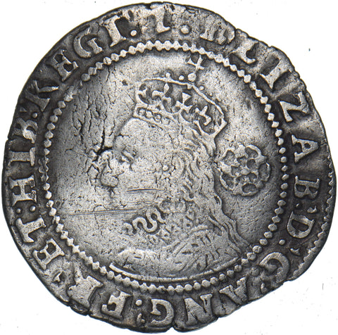 1601 Sixpence - Elizabeth I British Silver Hammered Coin