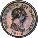1806 Penny - George III British Copper Coin - Very Nice