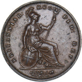 1854 Penny (OT) - Victoria British Copper Coin - Nice