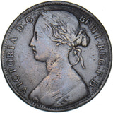 1860 Penny (F17 6+D R13) - Victoria British Bronze Coin
