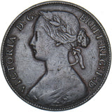 1861 Penny (F22) - Victoria British Bronze Coin - Nice