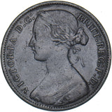 1864 Penny (Crosslet 4) - Victoria British Bronze Coin