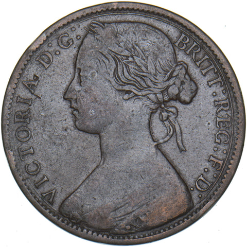 1864 Penny (Upper Serif) - Victoria British Bronze Coin