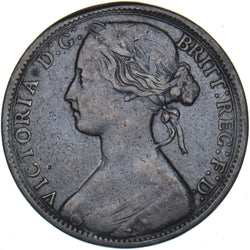 1864 Penny (Upper Serif) - Victoria British Bronze Coin