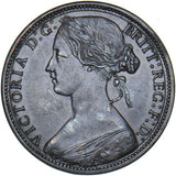 1867 Penny - Victoria British Bronze Coin - Very Nice