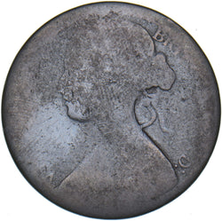 1869 Penny - Victoria British Bronze Coin