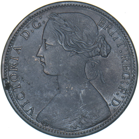 1870 Penny - Victoria British Bronze Coin
