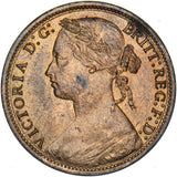 1874 Penny (F70) - Victoria British Bronze Coin - Superb