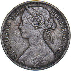 1874 H Penny (F66) - Victoria British Bronze Coin