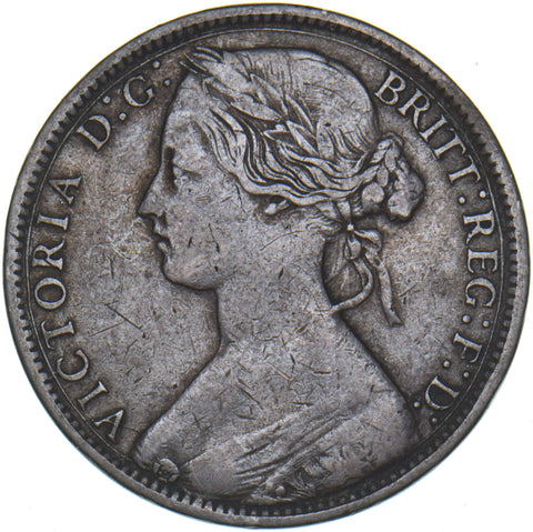 1874 H Penny (F66) - Victoria British Bronze Coin