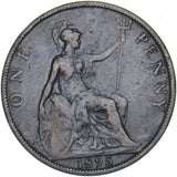 1895 Penny (2mm, Low Tide) - Victoria British Bronze Coin