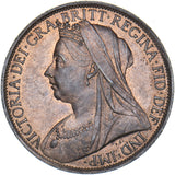 1897 Penny - Victoria British Bronze Coin - Superb