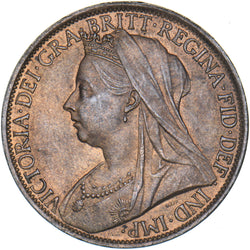1898 Penny - Victoria British Bronze Coin - Superb