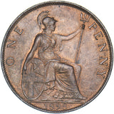 1898 Penny - Victoria British Bronze Coin - Superb