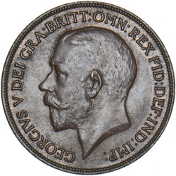 1918 KN Penny - George V British Bronze Coin - Very Nice