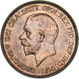 1928 Penny - George V British Bronze Coin - Superb