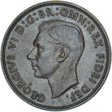 1950 Penny - George VI British Bronze Coin - Nice
