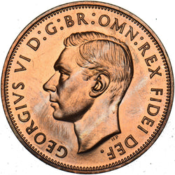 1951 Proof Penny - George VI British Bronze Coin - Superb