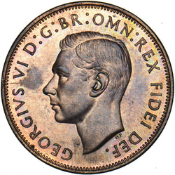 1951 Proof Penny - George VI British Bronze Coin - Superb