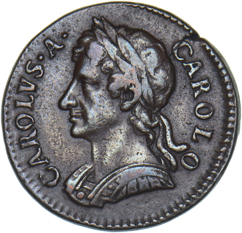 1674 Farthing - Charles II British Copper Coin - Nice