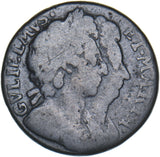 1694 Farthing - William & Mary British Copper Coin
