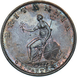 1799 Farthing - George III British Copper Coin - Superb