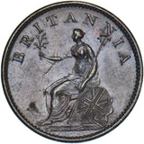 1806 Farthing - George III British Copper Coin - Very Nice