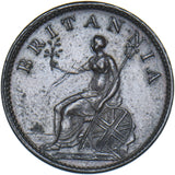 1806 Farthing - George III British Copper Coin - Nice