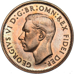 1951 Proof Farthing - George VI British Bronze Coin - Superb