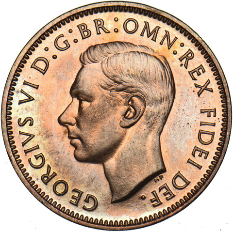 1951 Proof Farthing - George VI British Bronze Coin - Superb