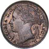 1885 Third Farthing - Victoria British Bronze Coin - Superb