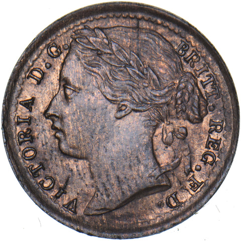 1885 Third Farthing - Victoria British Bronze Coin - Superb