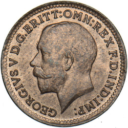 1913 Third Farthing - George V British Bronze Coin - Superb