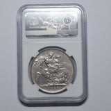 1887 Crown (NGC AU 55) - Victoria British Silver Coin - Very Nice