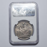 1887 Crown (NGC MS 63) - Victoria British Silver Coin - Superb