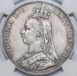 1891 Crown (NGC XF 40) - Victoria British Silver Coin - Nice