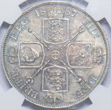 1887 Double Florin (NGC MS 61) - Victoria British Silver Coin - Superb