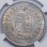 1887 Halfcrown (NGC AU 55) - Victoria British Silver Coin - Very Nice