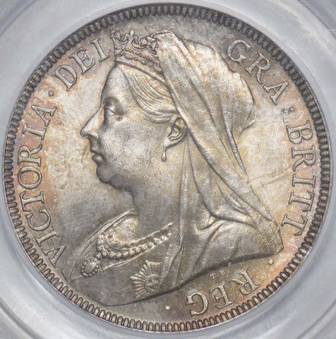 1897 Halfcrown (CGS UNC 80) - Victoria British Silver Coin - Superb