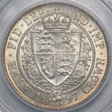 1897 Halfcrown (CGS UNC 80) - Victoria British Silver Coin - Superb