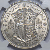 1930 Halfcrown (NGC MS 63) - George V British Silver Coin - Superb