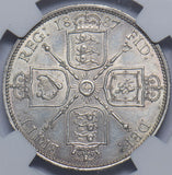 1887 Florin (NGC MS 62) - Victoria British Silver Coin - Superb
