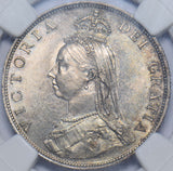 1887 Florin (NGC MS 63) - Victoria British Silver Coin - Superb