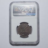 1774 Halfpenny (NGC MS 61 BN) - George III British Copper Coin - Superb