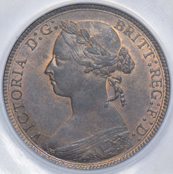 1890 Halfpenny (CGS UNC 80) - Victoria British Bronze Coin - Superb