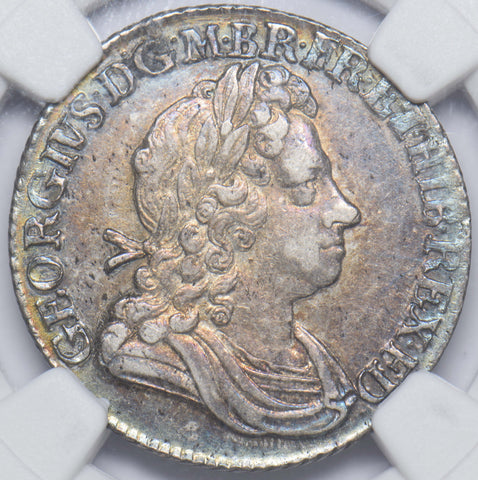 1723 Shilling (NGC AU 53) - George I British Silver Coin - Very Nice