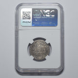 1723 Shilling (NGC AU Details) - George I British Silver Coin - Very Nice