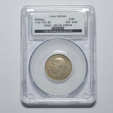 1928 Shilling (CGS UNC 82) - George V British Silver Coin - Superb