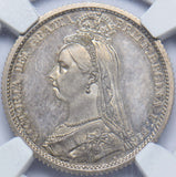 1887 Proof Sixpence (NGC PF 64) - Victoria British Silver Coin - Superb