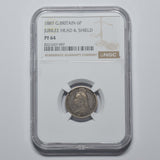 1887 Proof Sixpence (NGC PF 64) - Victoria British Silver Coin - Superb